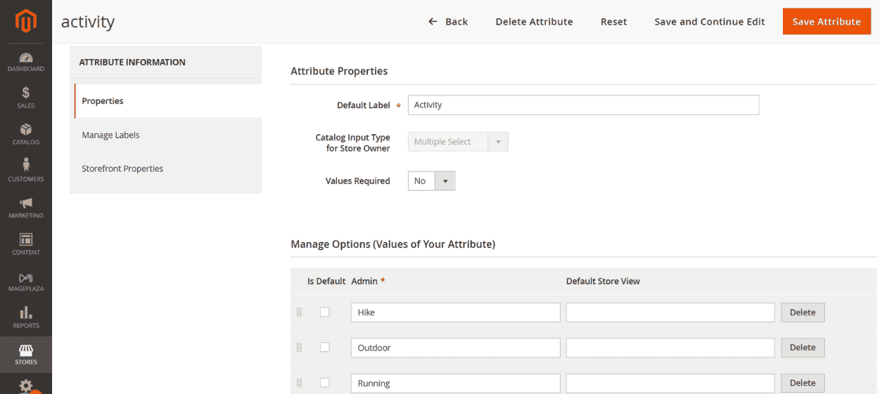 Magento Admin Panel 