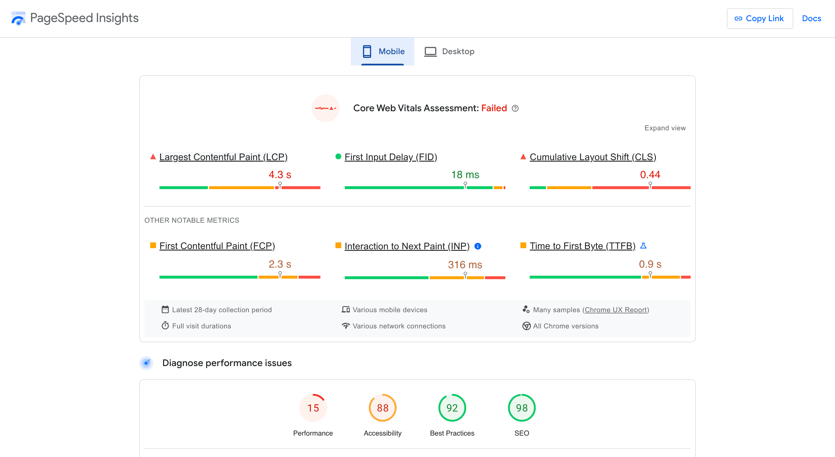 Google PageSpeed Insights