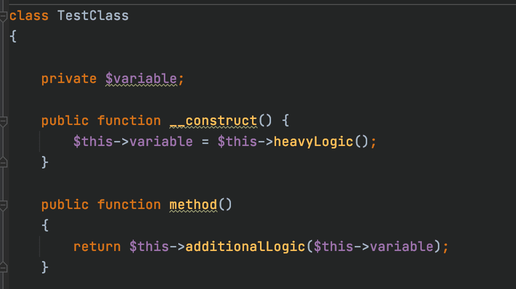 executing unnecessary logic class constructor 1