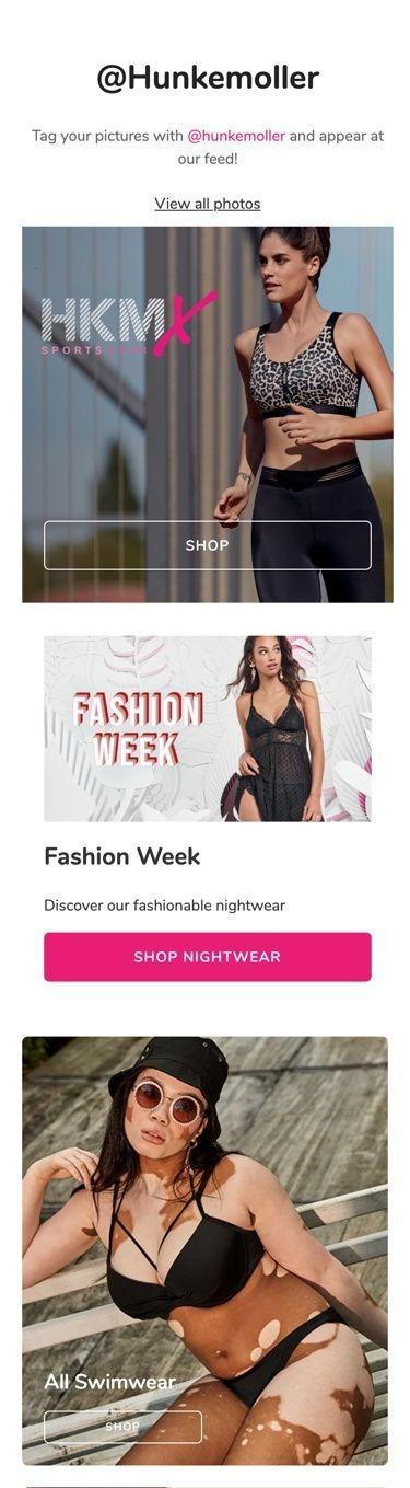 Hunkemoller homepage screenshot 2