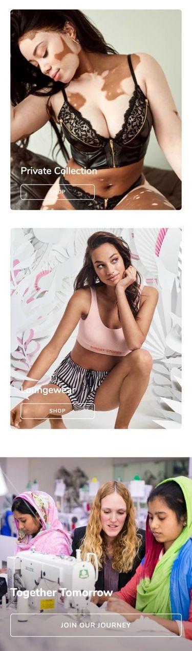 Hunkemoller homepage screenshot 3