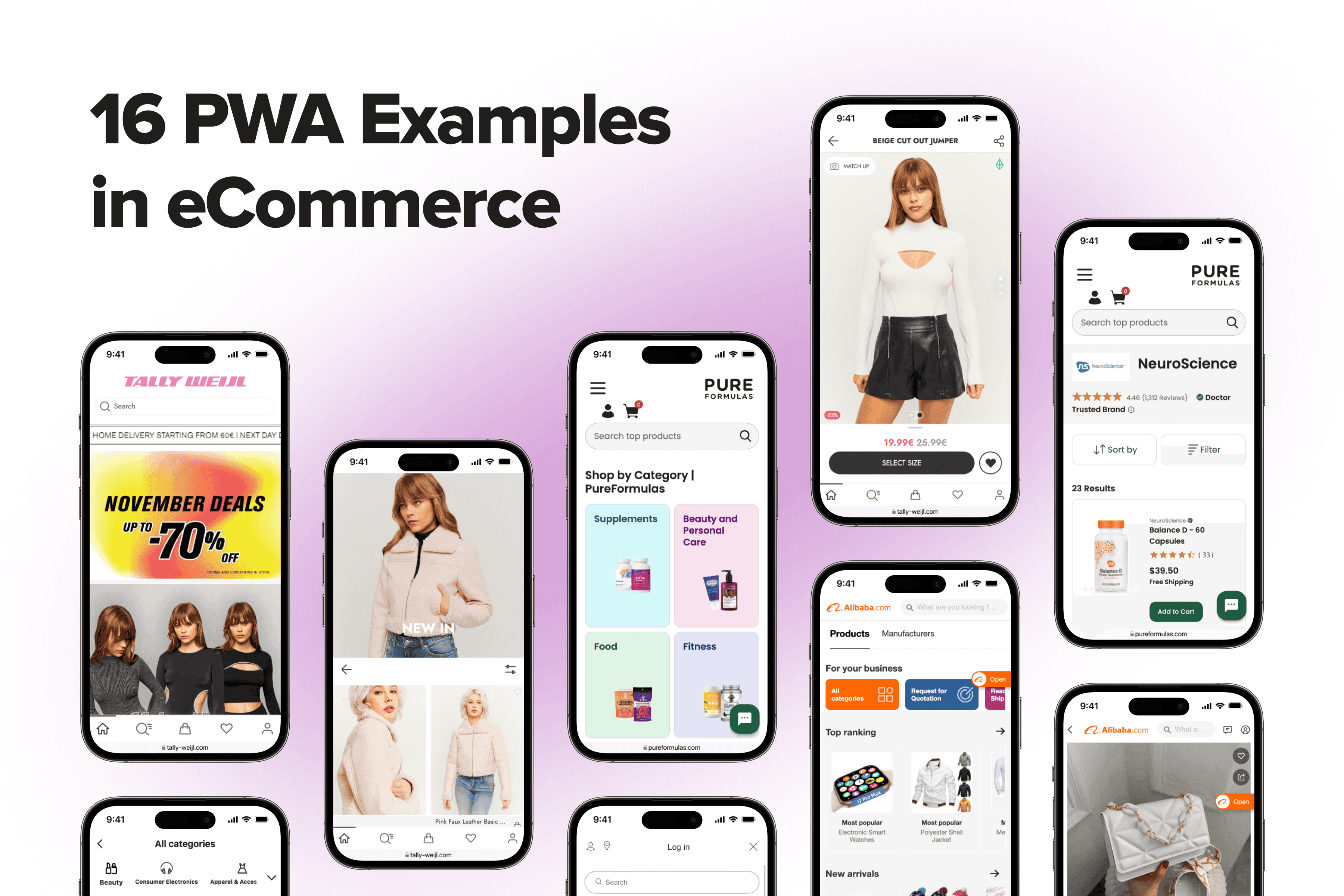 PWA Examples in eCommerce